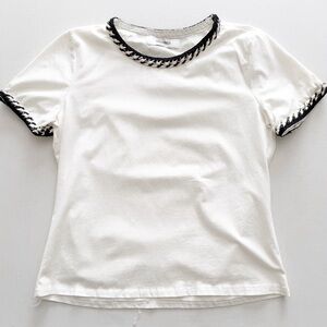 Storets White Classic Top Shirt Braided Detail